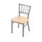 Holland Bar Stool Co 610 Contessa 18" Chair with Anodized Nickel Finish and Natural Maple Seat 61018ANNatMpl - alternate 1